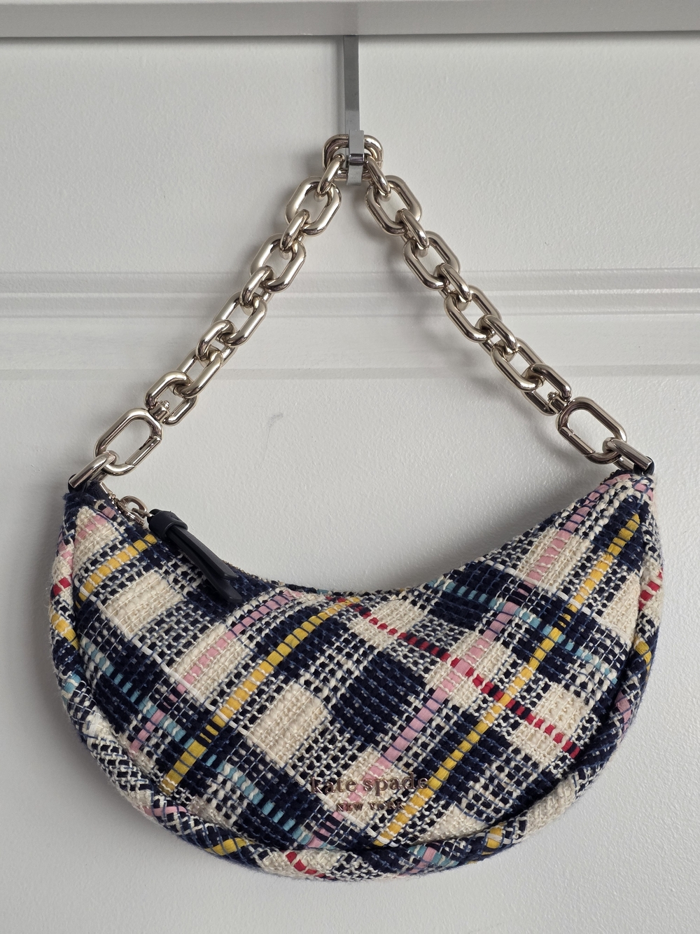 Kate Spade New York Smile Tweed Fabric Small Handbag - Picture 6 of 7